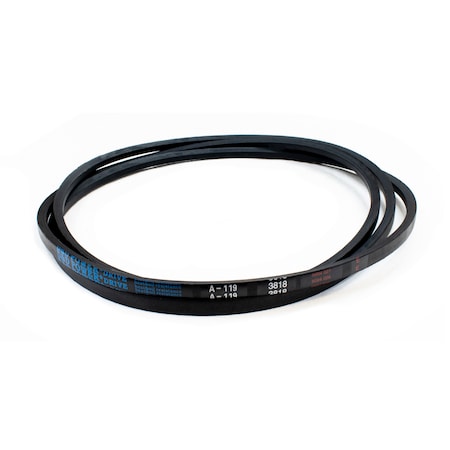 D&D A119 Classical V-Belt, 121 in Outside Length, 1/2 in Top Width, 1 Ribs A119
